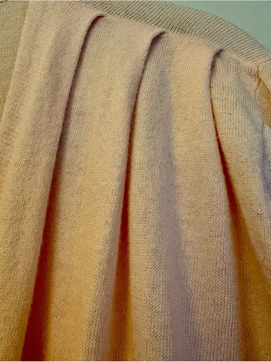 Soft Blush Open-Front Women's Cardigan - Picture 4 of 4